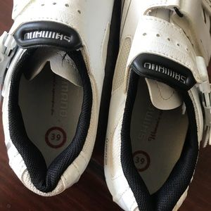 Shimano Shoes Shimano White Road Bike Shoes Clip In Spd Spin Shimano Shoes Shimano White Road Bike Shoes Clip In Spd Spin